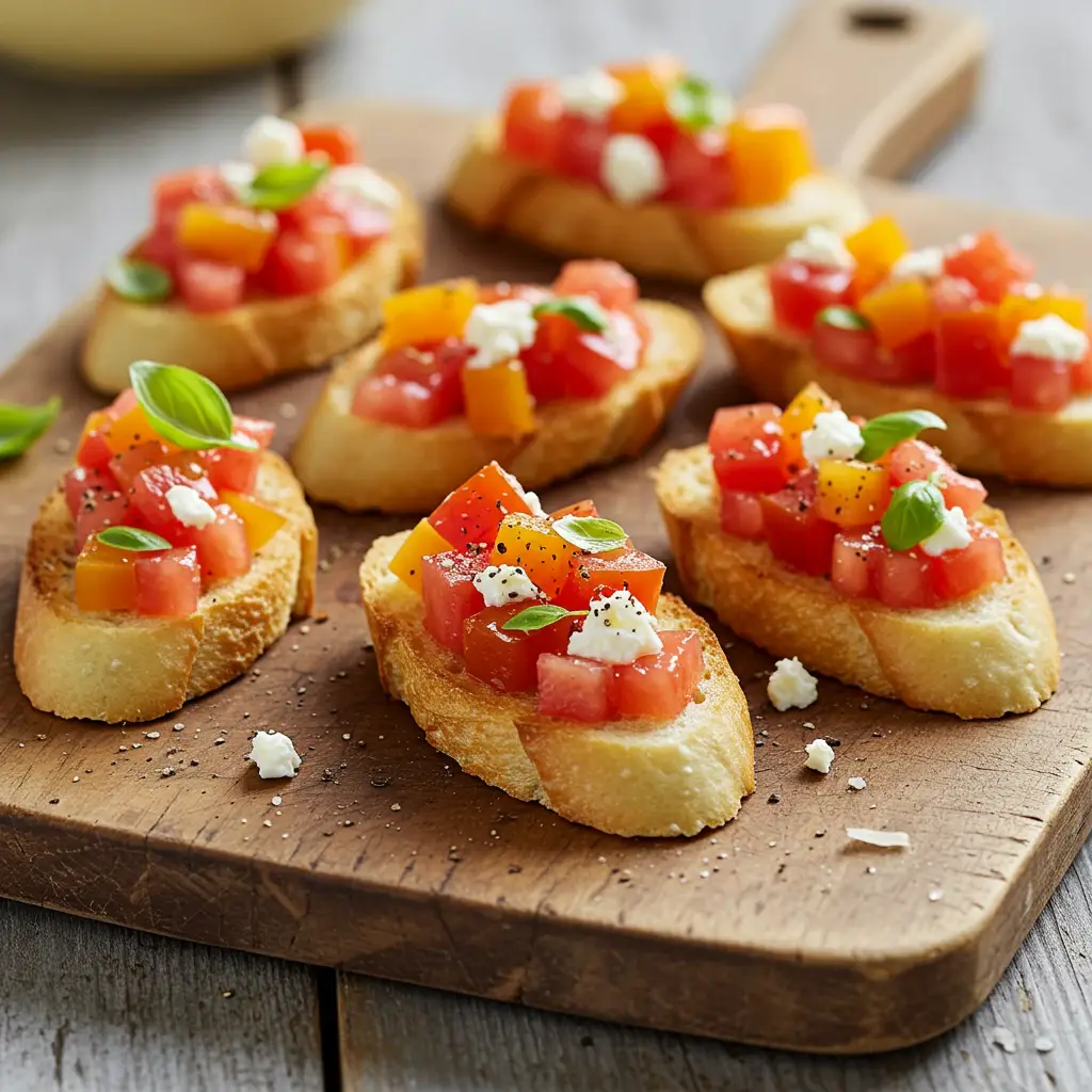 Receita de Bruschetta Caprese com Tomates Coloridos - Dicas e Dicas
