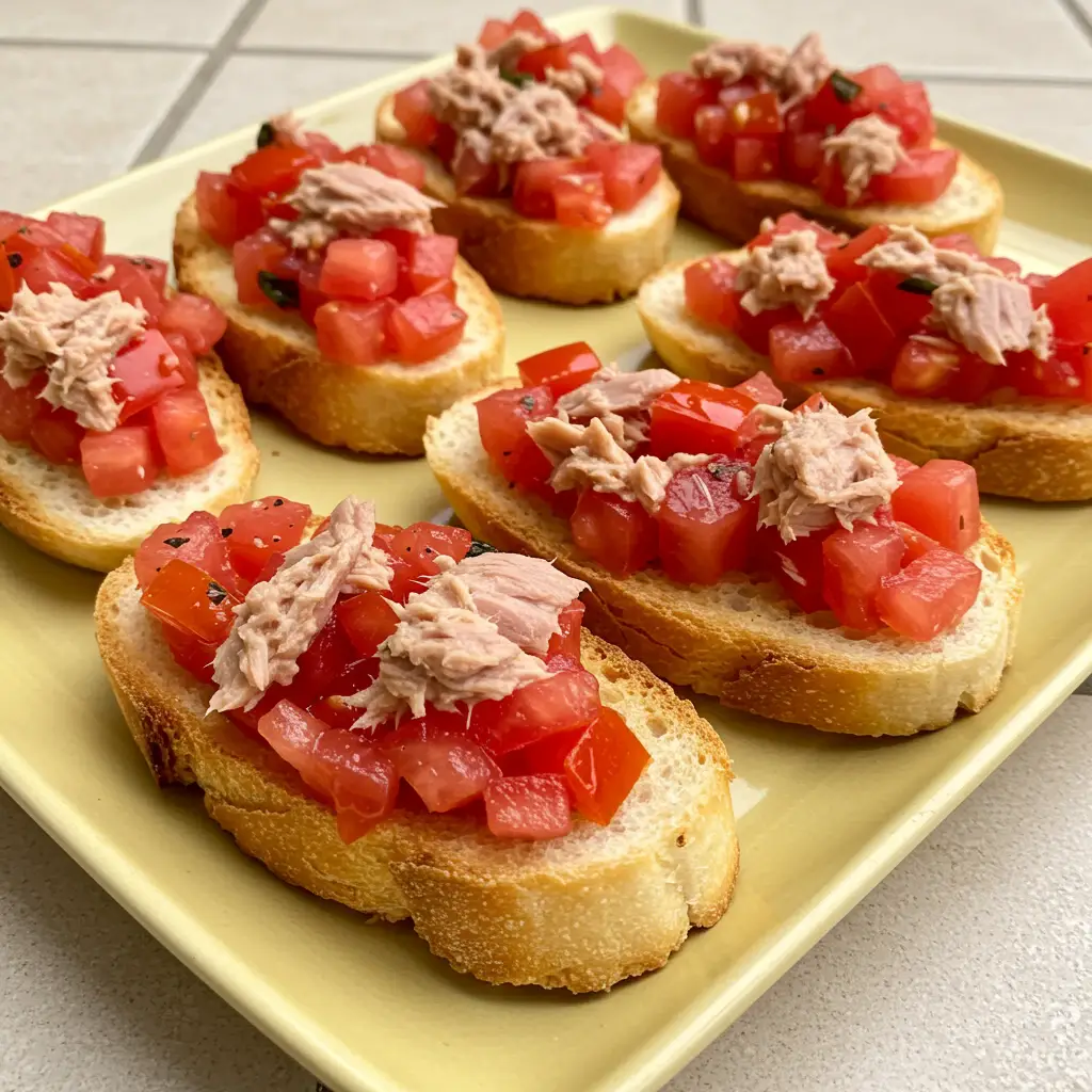 Receita de Bruschetta de Atum com Tomate e Cebola - Dicas e Dicas