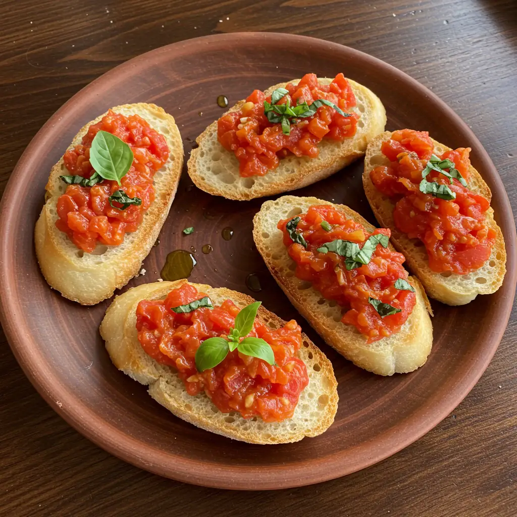 Receita de Bruschetta de Tomate Assada - Dicas e Dicas