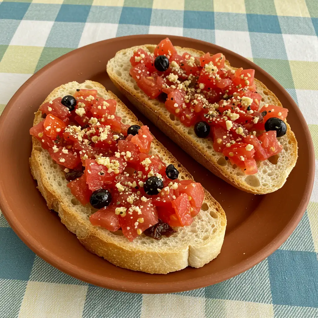 Receita de Bruschetta Mediterrânica - Dicas e Dicas