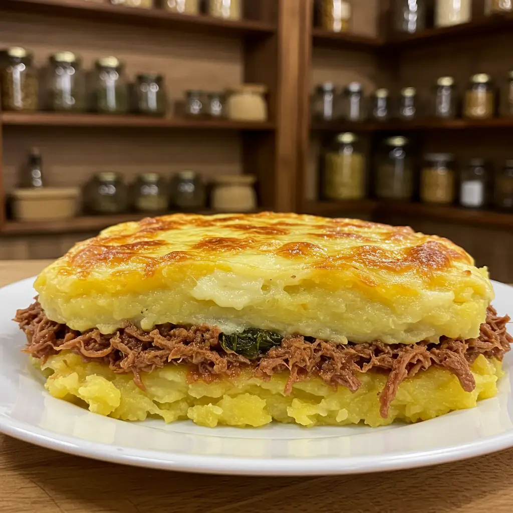 Receita de Escondidinho de carne seca com purê de batatas - Dicas e Dicas
