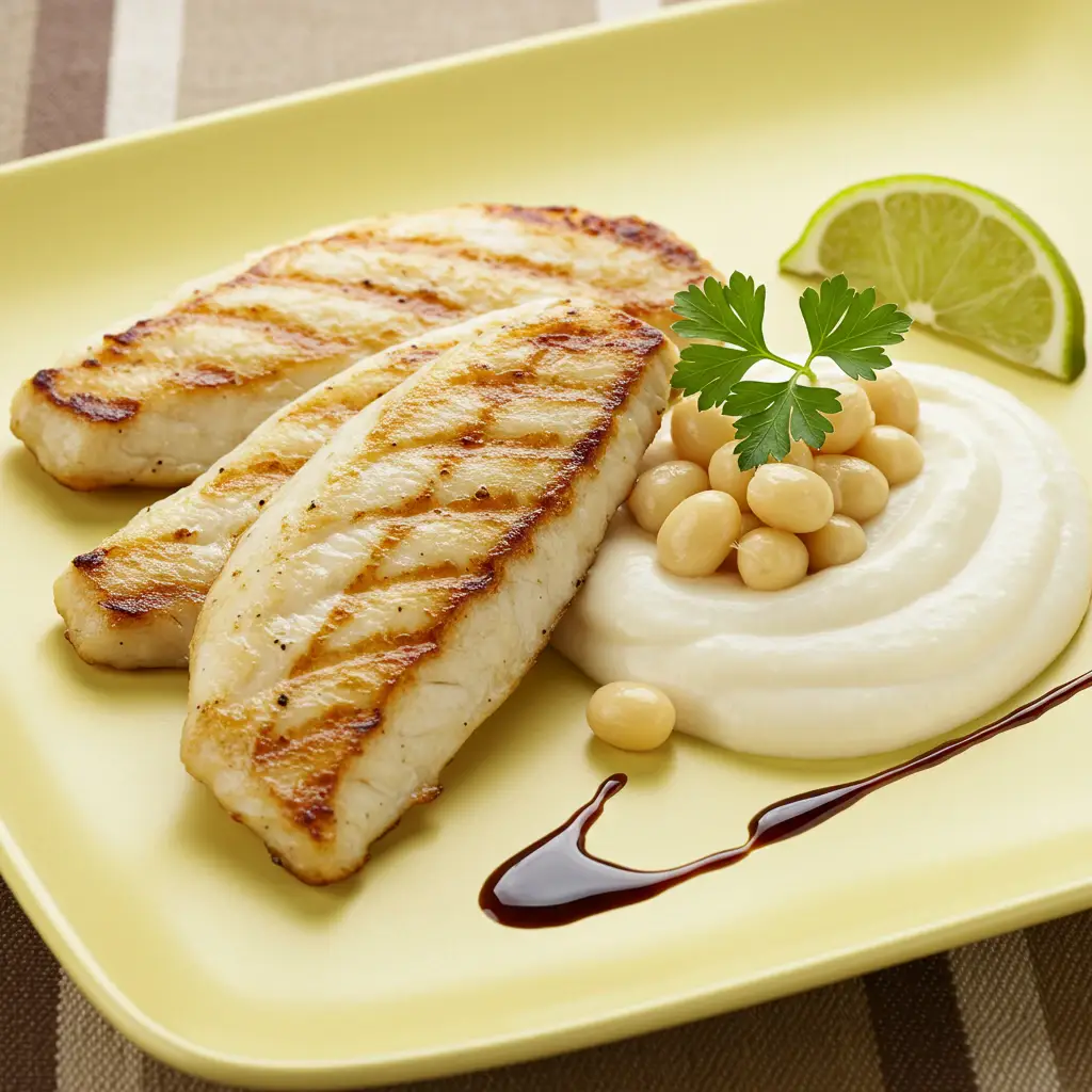Receita de Filé de Pescada ao Vapor com Purê de Maçã - Dicas e Dicas