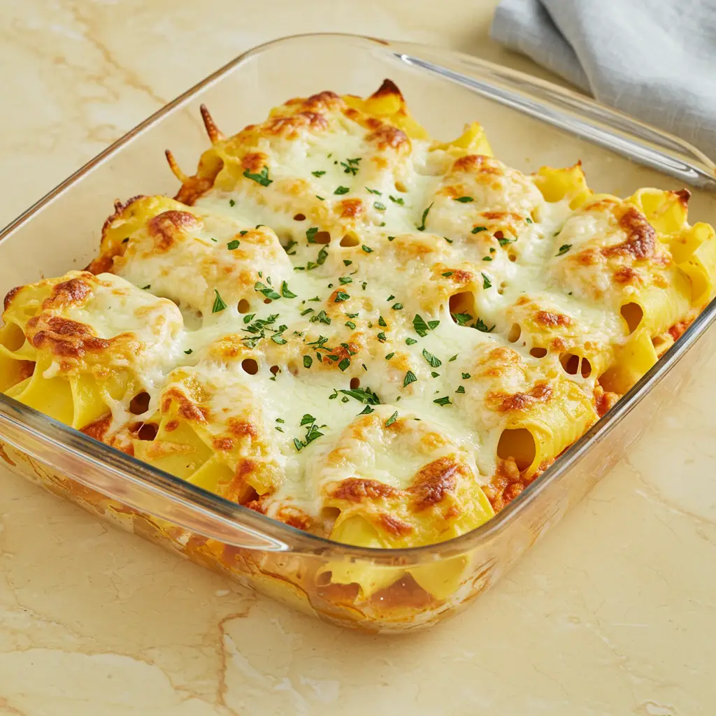 Receita de Macarrão Ninho Recheado ao Forno - Dicas e Dicas