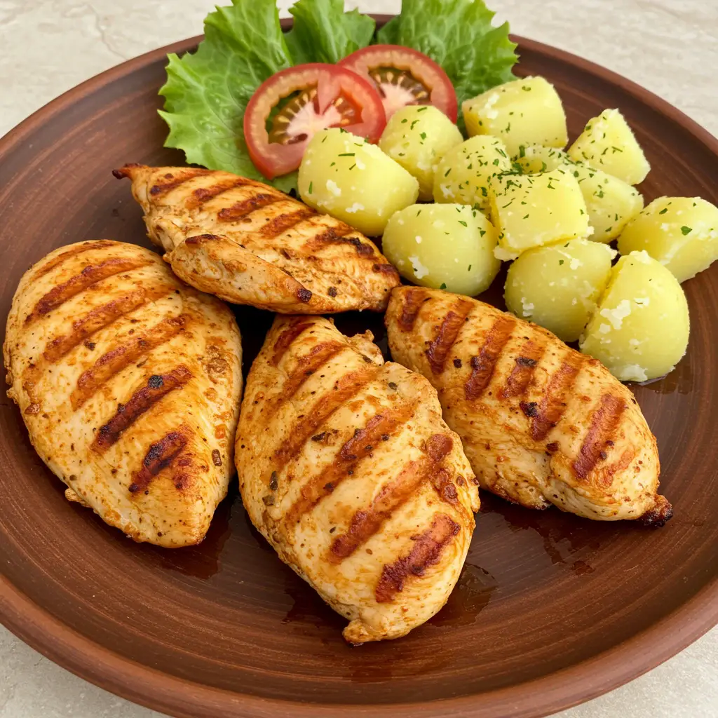 Receita de Peito de Frango Grelhado com Molho de Maionese e Vinagre